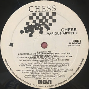 Benny Andersson, Tim Rice, Björn Ulvaeus - Chess - 1984