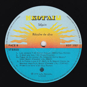 Séguin - Récolte De Rêves - 1975