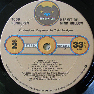 Todd Rundgren - Hermit Of Mink Hollow