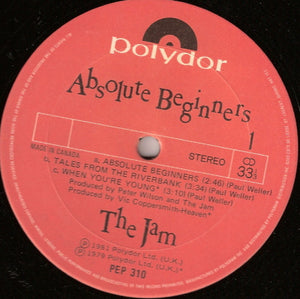 The Jam - Absolute Beginners Vinyl Record