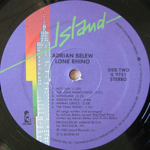 Adrian Belew - Lone Rhino - 1982