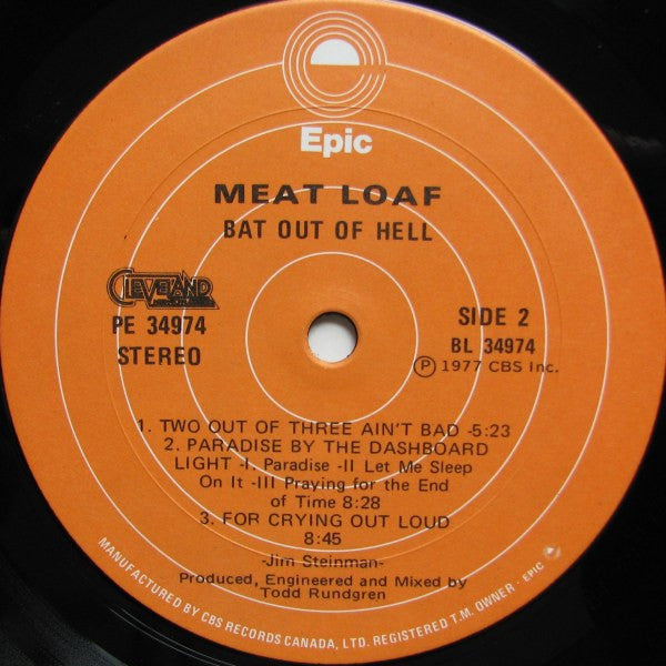 Meat Loaf - Bat Out Of Hell - 1977