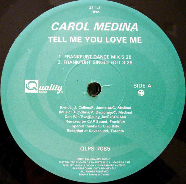 Carol Medina - Tell Me You Love Me