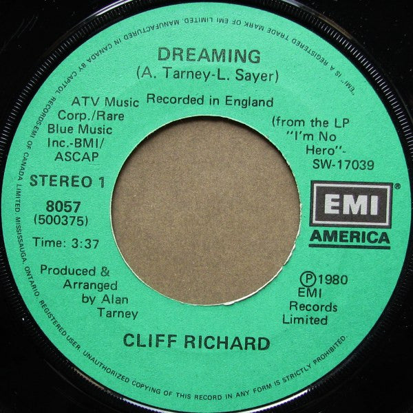 Cliff Richard - Dreaming / Dynamite - 1980