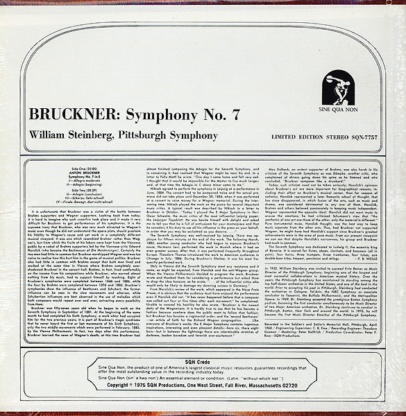 Anton Bruckner - Symphony No. 7 In E
