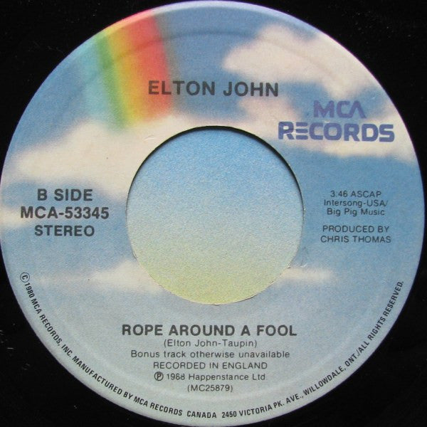 Elton John - I Don't Wanna Go On With You Like That