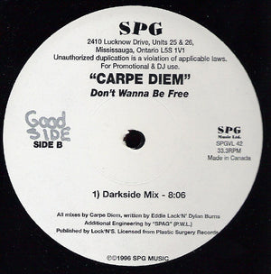 Carpe Diem - Don't Wanna Be Free - 1996