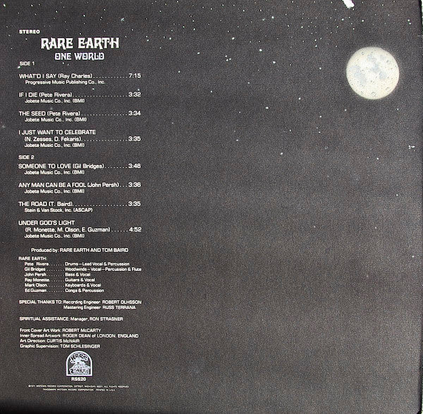 Rare Earth - One World