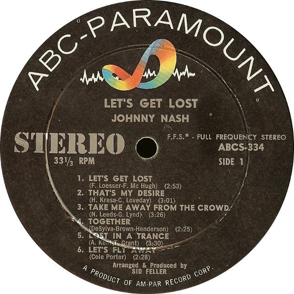 Johnny Nash - Let's Get Lost - 1960