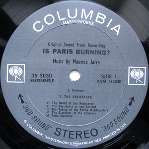 Maurice Jarre - Is Paris Burning? (The Original Sound Track Recording) - 1966