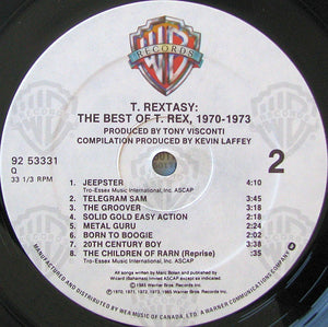 T. Rex - T. Rextasy: The Best Of T. Rex, 1970-1973 - 1985