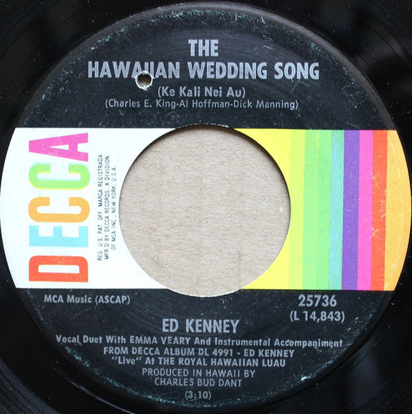Ed Kenney - Mister Sun Cho Lee / The Hawaiian Wedding Song