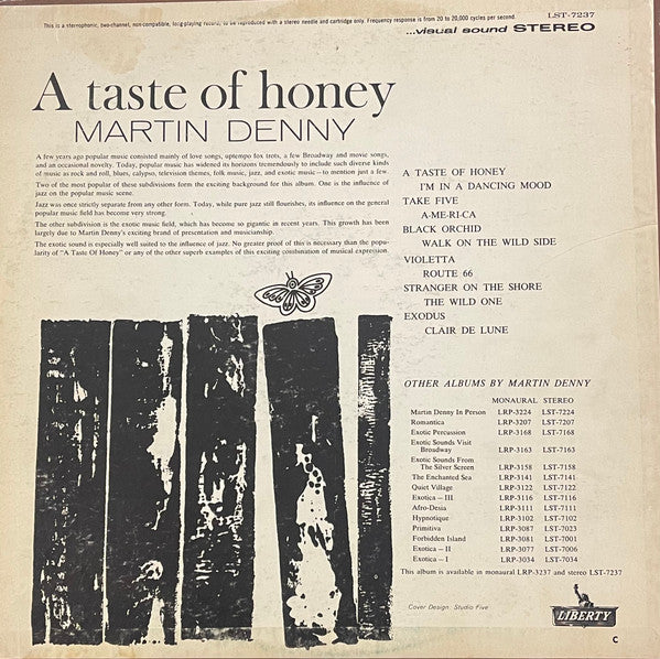 Martin Denny - A Taste Of Honey - 1962