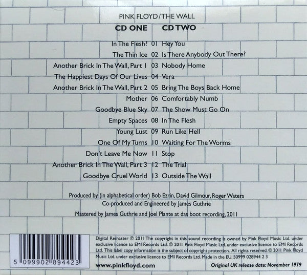 Pink Floyd - The Wall (CD) - 2011