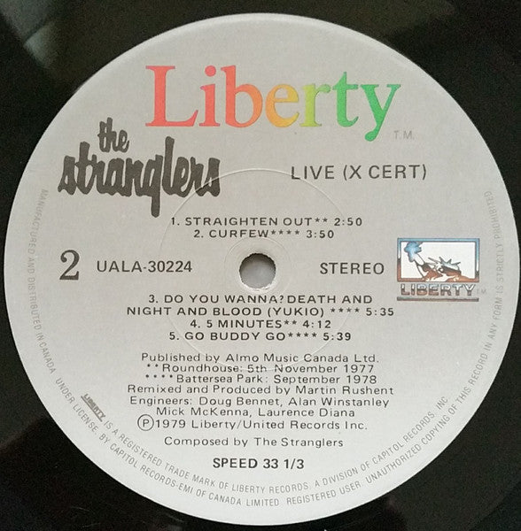 The Stranglers - Live (X Cert)