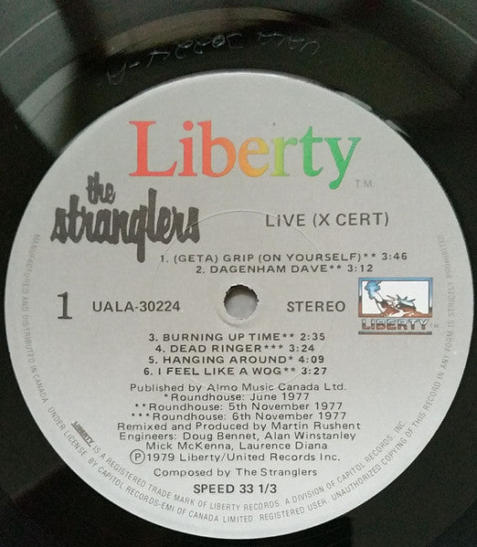 The Stranglers - Live (X Cert)