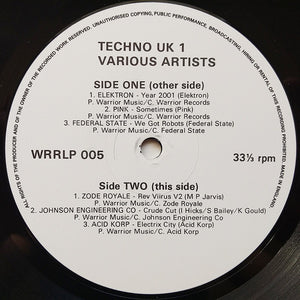 Various - Techno UK 1