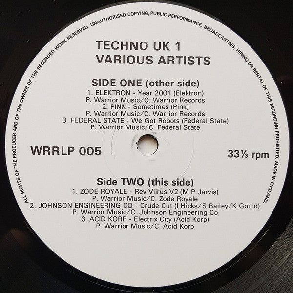 Various - Techno UK 1