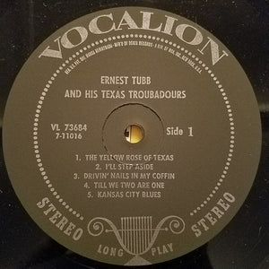 Ernest Tubb And His Texas Troubadours - Ernest Tubb And His Texas Troubadours -