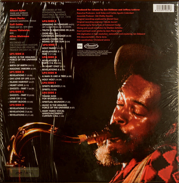 Albert Ayler - Revelations - The Complete ORTF 1970 Fondation Maeght Recordings