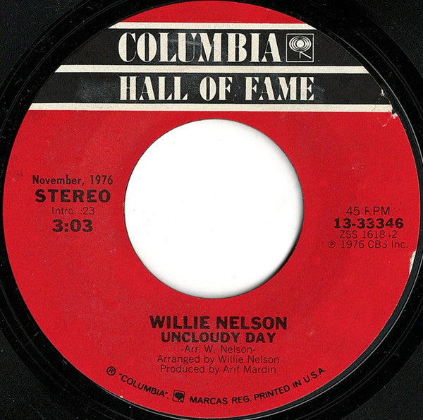 Willie Nelson - If You've Got The Money I've Got The Time / Uncloudy Day Vinyl Record