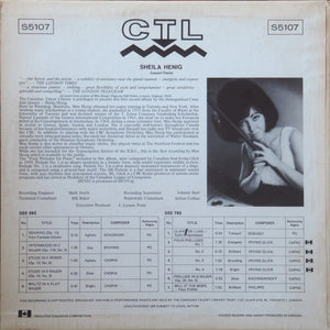 Sheila Henig - Sheila Henig Plays Brahms, Chopin, Debussy, Glick, Philippe And Rachmaninoff - 1968