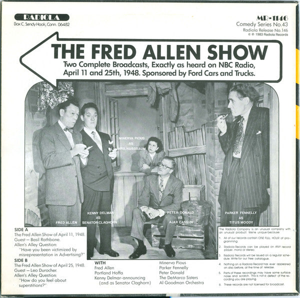 Fred Allen - The Fred Allen Show: Exactly As Heard On NBC Radio In 1948 - 1983