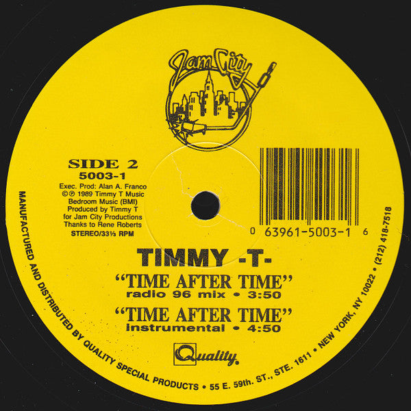 Timmy T - Time After Time