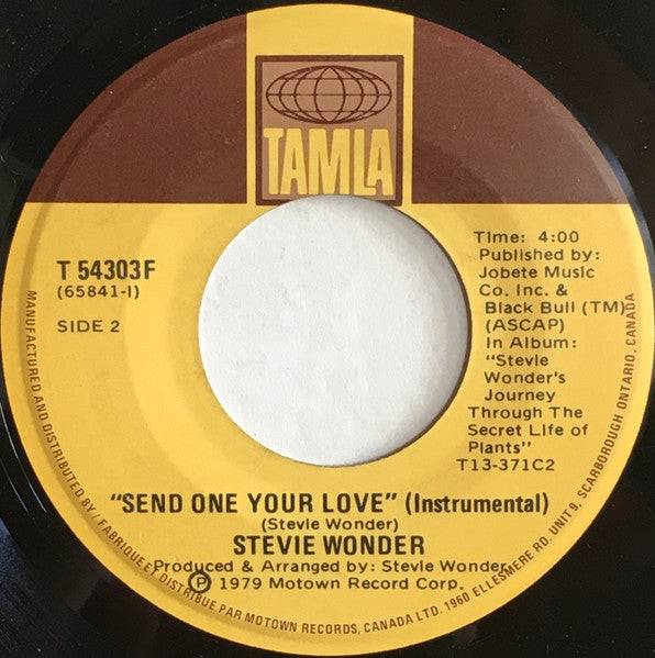 Stevie Wonder - Send One Your Love - 1979