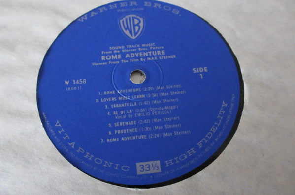 Max Steiner - Rome Adventure And Other Neapolitan Favorites