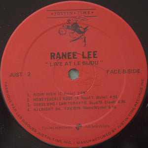 Ranee Lee - Live At Le Bijou