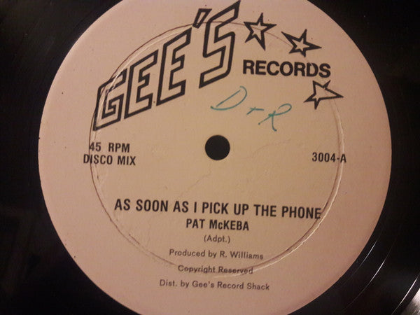 Pat McKeba - As Soon As I Pick Up The Phone