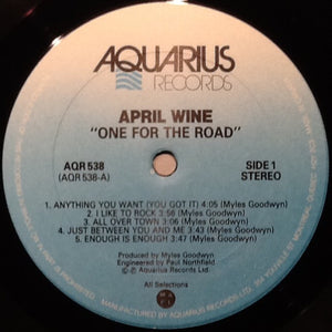 April Wine - One For The Road Vinyl Record