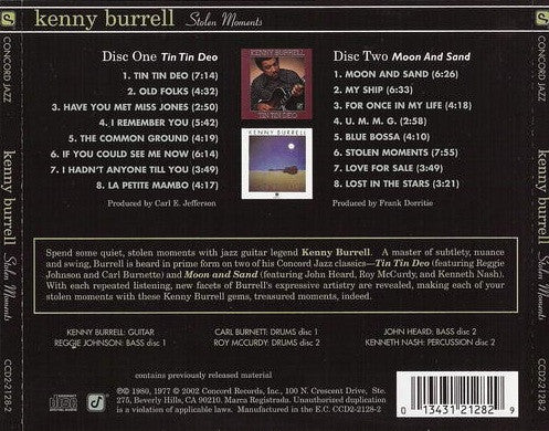 Kenny Burrell - Stolen Moments (CD) - 2002
