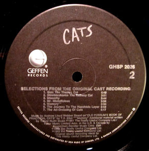 Andrew Lloyd Webber - Cats: Selections From The Original Broadway Cast Recording - 1983