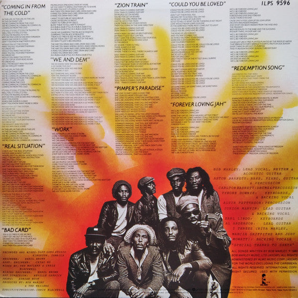 Bob Marley & The Wailers - Uprising - 1980