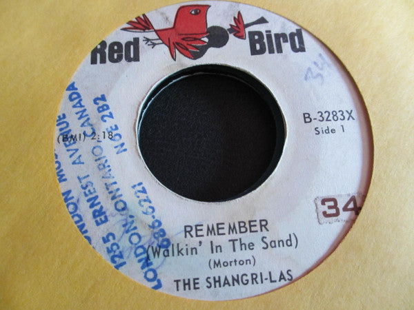 The Shangri-Las - Remember (Walkin' In The Sand) Vinyl Record