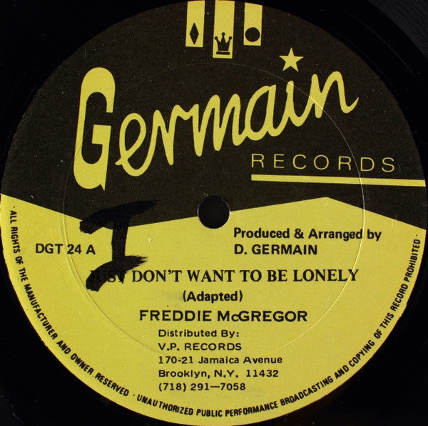 Freddie McGregor - Just Don't Want To Be Lonely