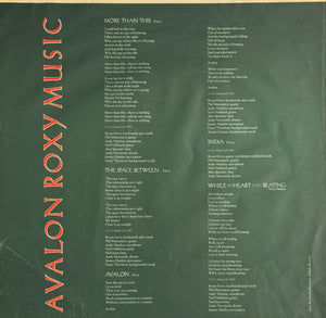 Roxy Music - Avalon - 1982