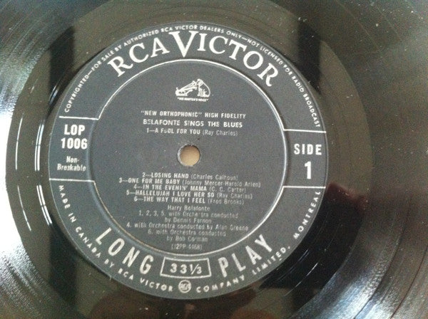 Harry Belafonte - Belafonte Sings The Blues - 1958