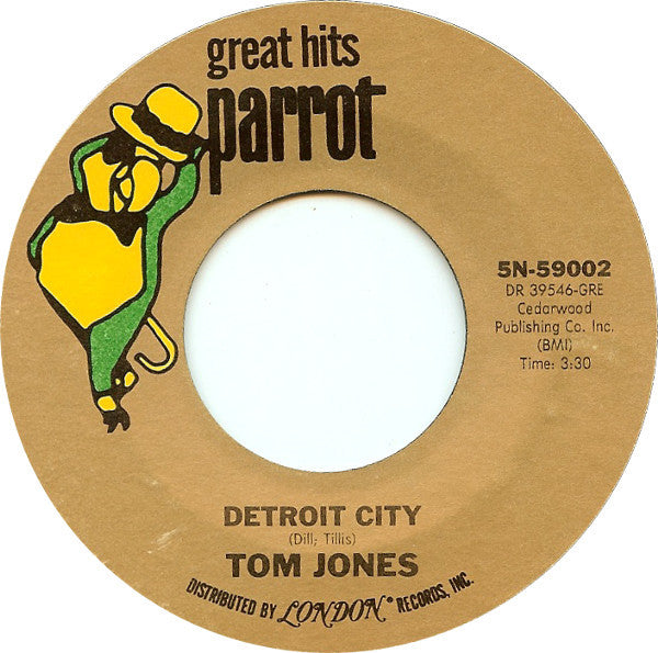 Tom Jones - Green, Green Grass Of Home / Detroit City - 1967