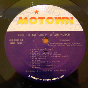 Willie Hutch - Ode To My Lady - 1975