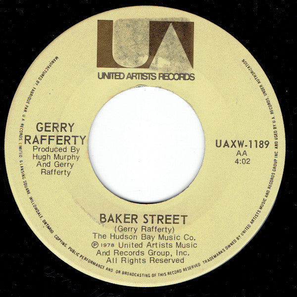 Gerry Rafferty - City To City / Baker Street - 1978