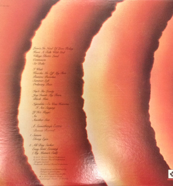 Stevie Wonder - Songs In The Key Of Life - 1976