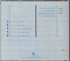 Marilyn Crispell, Mark Dresser, Gerry Hemingway - Play Braxton (CD) - 2012