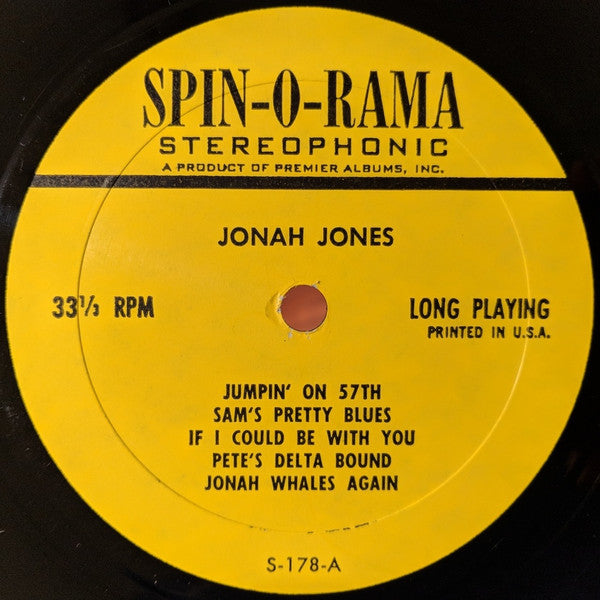 Jonah Jones - Jonah Jones Also Starring Bobby Freedman