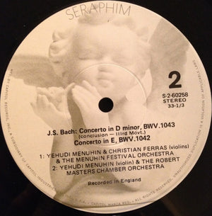 Johann Sebastian Bach - Yehudi Menuhin, Christian Ferras, Menuhin Festival Orchestra, Robert Masters Chamber Orchestra - Violin Concertos & Double Concerto -