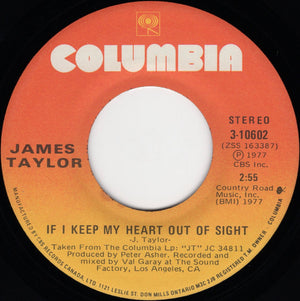 James Taylor - Your Smiling Face / If I Keep My Heart Out Of Sight - 1977