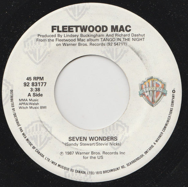 Fleetwood Mac - Seven Wonders - 1987