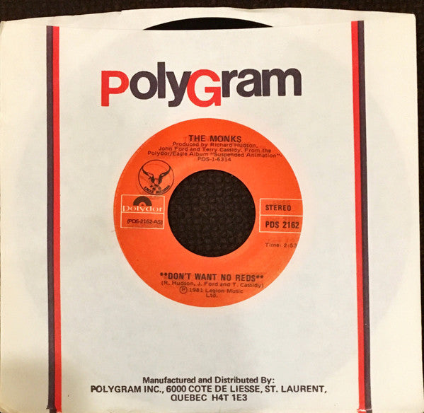 The Monks (4) - Don't Want No Reds / Plastic Max